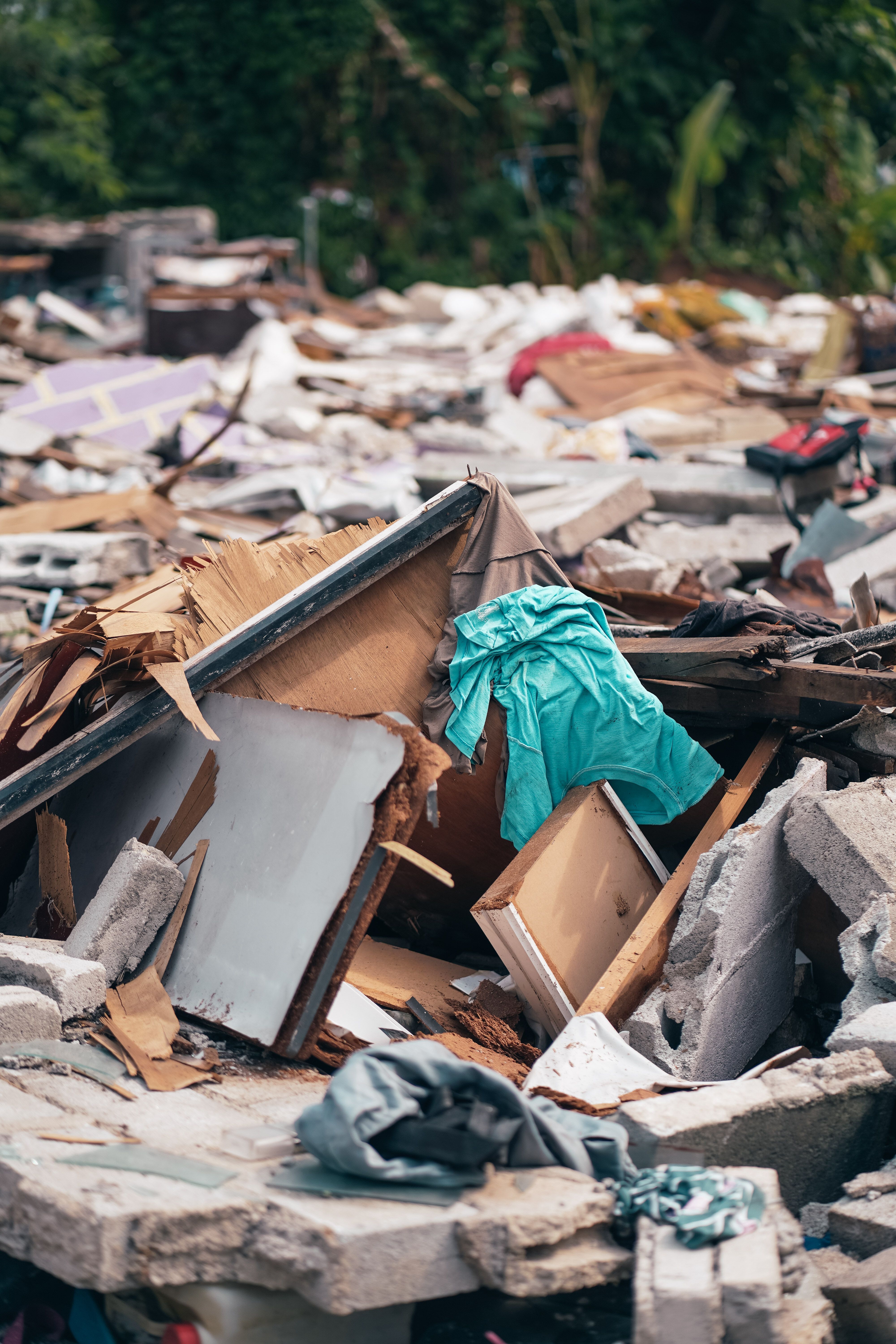 Construction debris removal project in Fayetteville
